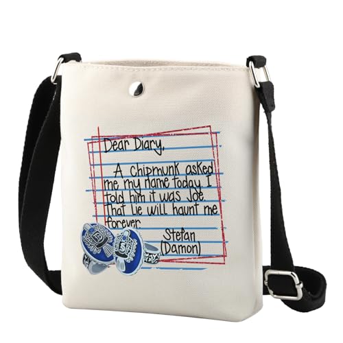 Vampire Damon Geschenk Salvatore Brothers Vampir Fans Geschenk Vampir Fandom Reißverschluss Kosmetiktasche, Dear Diary CR, Beutel von FOTAP