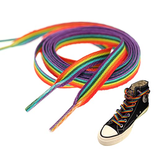 3 Paar Regenbogen-Schnürsenkel, lange Regenbogen-Schnürsenkel für Sneaker, farbige Schnürsenkel für Sneaker, bunte Regenbogen-Schnürsenkel von LGBTQ Pride, 165 cm, Schnürsenkel für Leinwand 3 Paar Regenbogen-Schnürsenkel, lange Regenbogen-Schnürsenkel für Sneaker, farbige Schnürsenkel für Sneaker, bunte Regenbogen-Schnürsenkel von LGBTQ Pride, 165 cm, Schnürsenkel für Leinwand von FOTMKSMU