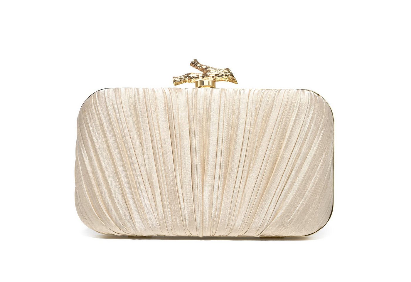 FOUORTUNATE-BEE Abendtasche Damen Abendtasche, Faltenhandtasche mit Kette, elegant & abnehmbar, Handtasche für Hochzeit Party, Satin Clutch, Schulter und Handtasche von FOUORTUNATE-BEE