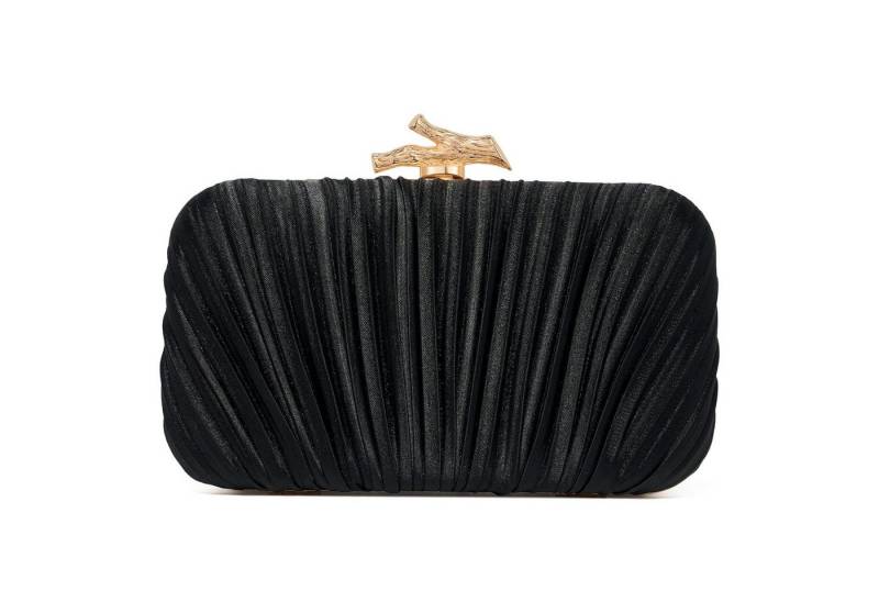 FOUORTUNATE-BEE Abendtasche Damen Abendtasche, Faltenhandtasche mit Kette, elegant & abnehmbar, Handtasche für Hochzeit Party, Satin Clutch, Schulter und Handtasche von FOUORTUNATE-BEE