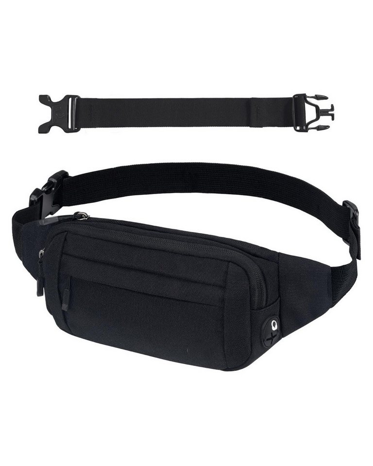 FOUORTUNATE-BEE Bauchtasche Hüfttasche Herren Damen Klein Gürteltasche (Sport Bum Hip Bag Männer Frauen Waist Fanny Pack mit Verlängerungsgurt), für Reise Wandern Hundetraining Outdoor von FOUORTUNATE-BEE