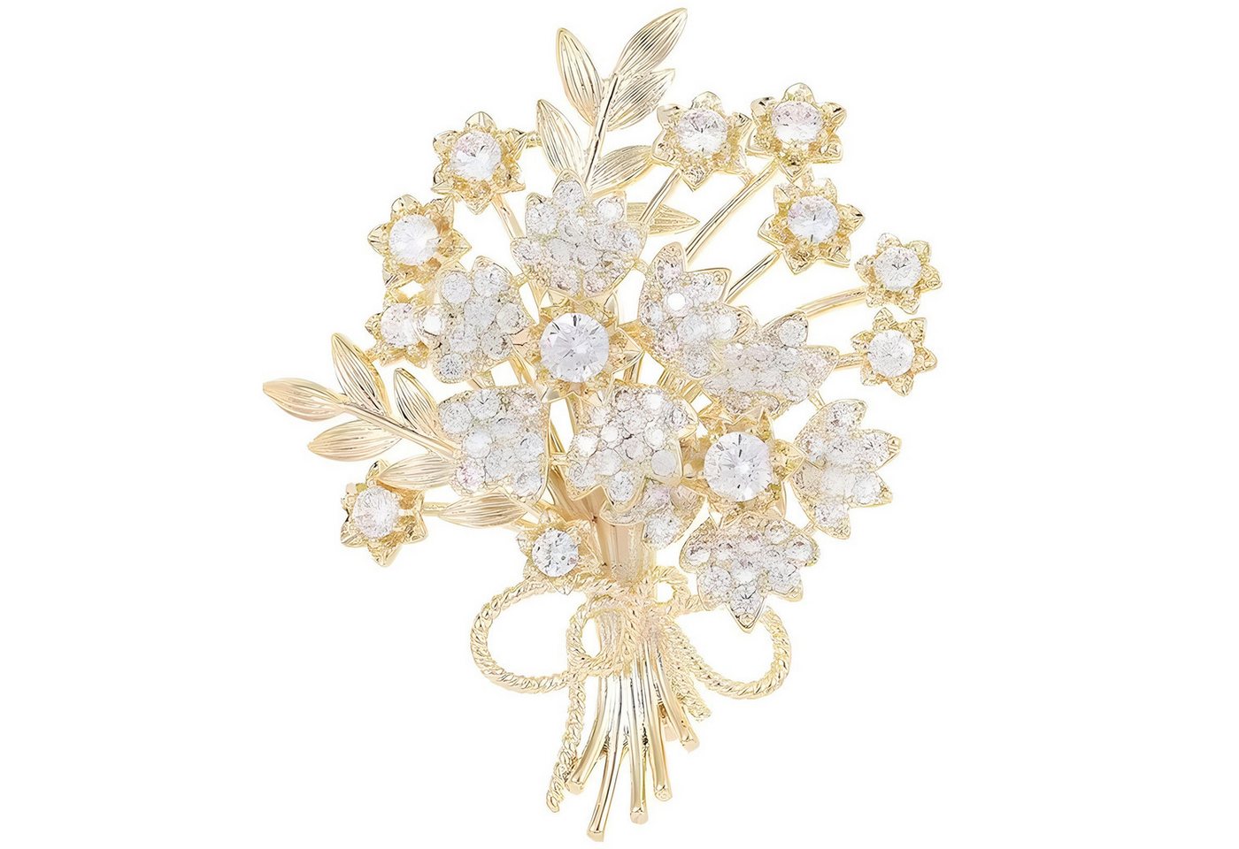 FOUORTUNATE-BEE Brosche Elegante Damenbrosche, modischer Anstecker für Kleidung & Accessoires, Vielseitige Deko-Brosche für Blazer, Kleider, Schals und Handtaschen von FOUORTUNATE-BEE