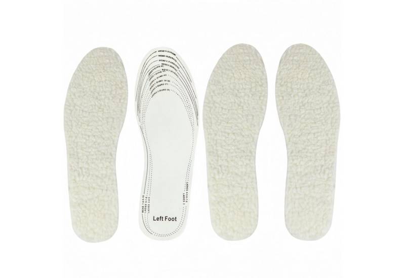 FOUORTUNATE-BEE Einlegesohlen 2 Paar Winter-Fellsohlen, zuschneidbar für Schuhe Gr. 36–46, Weiche warme Einlegesohlen für Damen & Herren, flexibel anpassbar von FOUORTUNATE-BEE