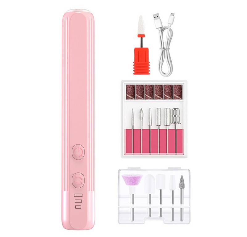 FOUORTUNATE-BEE Maniküre-Pediküre-Set Elektrisches Nagelbohrer Set Tragbares Kabelloses Nagelfeilen Set, für Acryl und Gelnägel, Maniküre und Polieren von FOUORTUNATE-BEE
