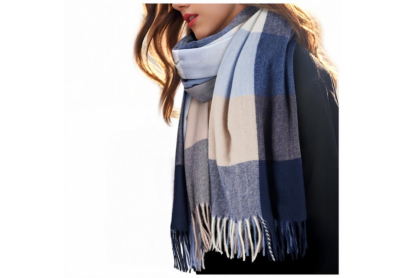 FOUORTUNATE-BEE Modeschal Weiche Damen-Schal Winter Geschenk, Schicker Winterhalstuch für Frauen, Mutter, Oma, Freundin, Schwester von FOUORTUNATE-BEE