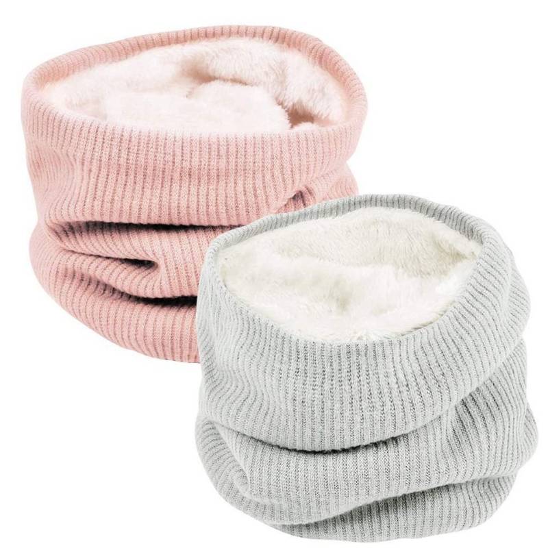 FOUORTUNATE-BEE Modeschal Weicher Damen-Schlauchschal für warme Wintertage, (2-St), Kuscheliger Strickschal für Hals, Nacken und Gesicht von FOUORTUNATE-BEE