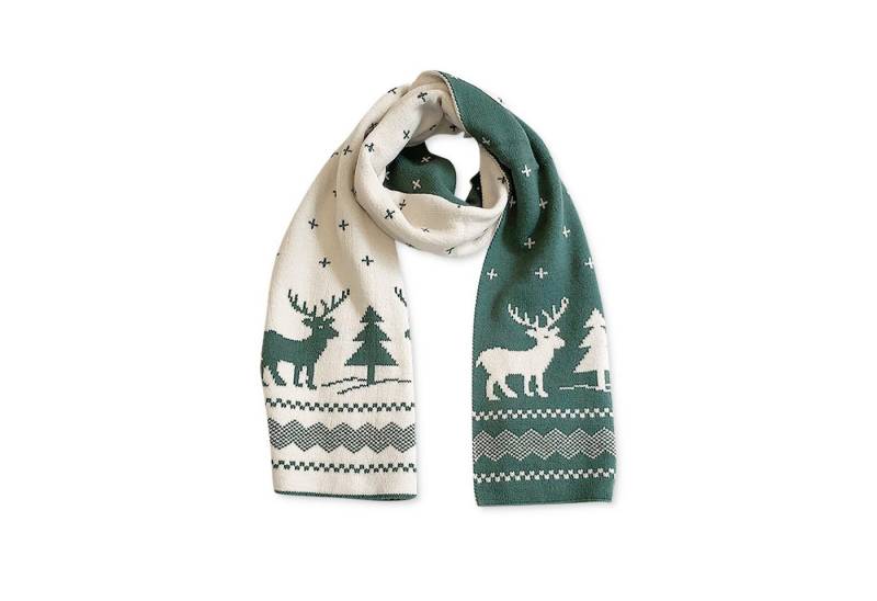 FOUORTUNATE-BEE Modeschal Weihnachtsschal Damen – Weicher, Warmer Winterschal mit Motiv, Kuscheliger Schal mit Weihnachtsmuster – Perfekt als Geschenkidee von FOUORTUNATE-BEE