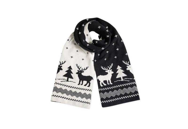 FOUORTUNATE-BEE Modeschal Weihnachtsschal Damen – Weicher, Warmer Winterschal mit Motiv, Kuscheliger Schal mit Weihnachtsmuster – Perfekt als Geschenkidee von FOUORTUNATE-BEE