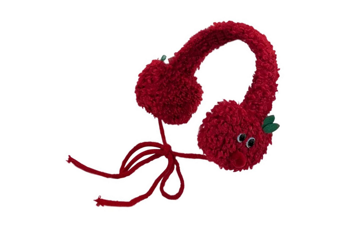 FOUORTUNATE-BEE Ohrenmütze Ohrenmütze Rote Apfel Ohrenschützer Damen Warme Winter-Ohrenwärmer (Strick Ohrwärmer für Outdoor – Süßes Design & Kälteschutz) von FOUORTUNATE-BEE