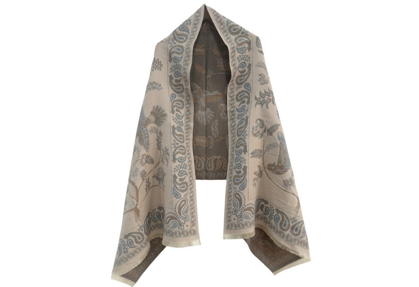 FOUORTUNATE-BEE Schal Damen Schal Poncho – Weicher, dicker Umhang für Herbst und Winter, Großer Schulterschal als Cardigan und Decke, vielseitig tragbar von FOUORTUNATE-BEE