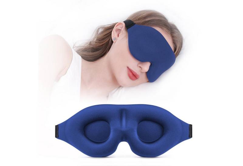 FOUORTUNATE-BEE Schlafmaske Atmungsaktive Schlafmaske für Herren & Damen, druckfrei & komfortabel, Weiche Augenmaske für Seiten Rückenschläfer ideal für Studenten Reisen von FOUORTUNATE-BEE