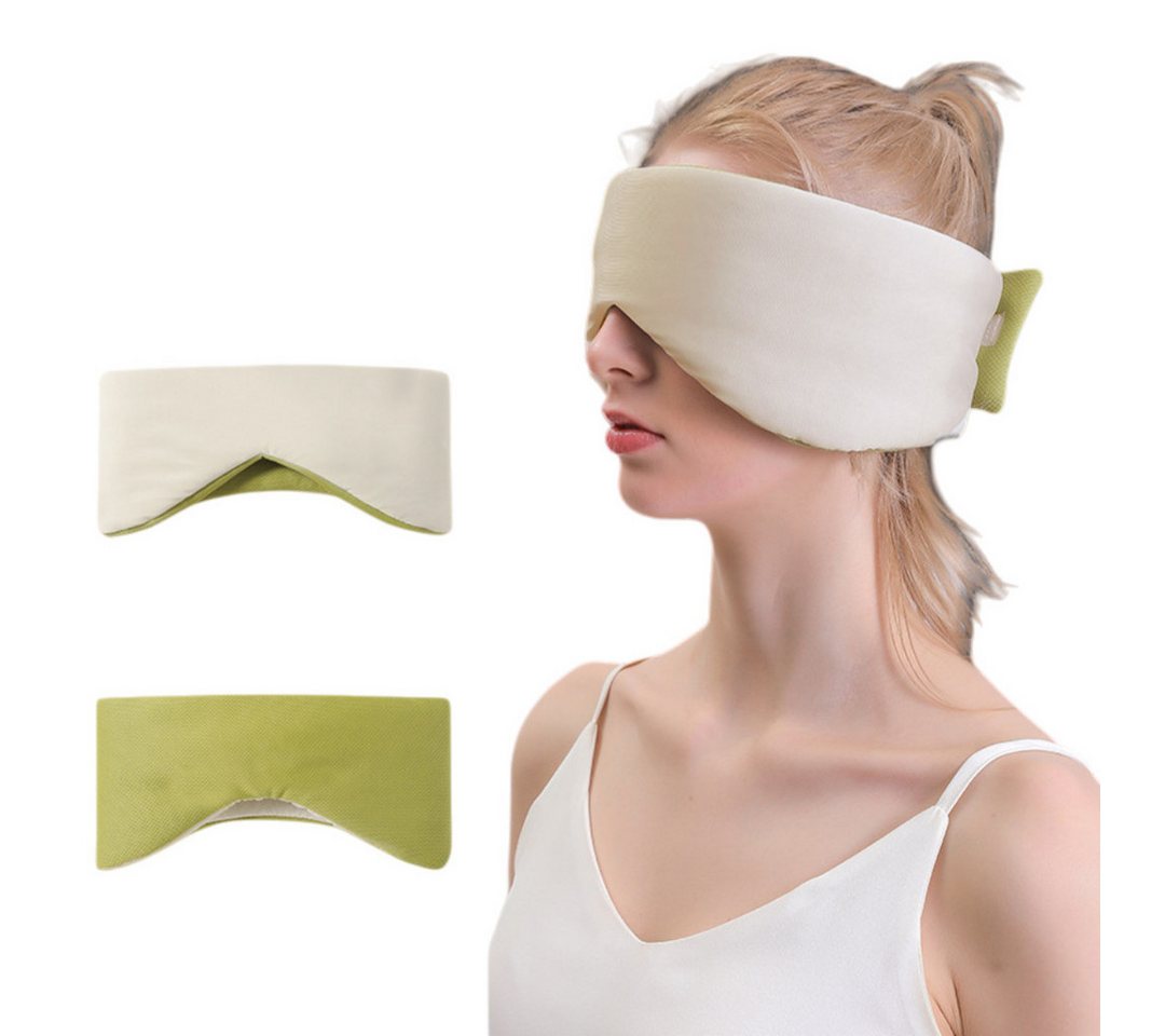 FOUORTUNATE-BEE Schlafmaske Weiche 4-Jahreszeiten-Schlafmaske mit Lichtblockierung, Zweiseitige Kühl- und Warm-Schlafmaske für Damen und Herren von FOUORTUNATE-BEE