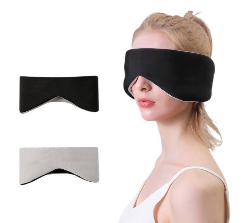 FOUORTUNATE-BEE Schlafmaske Weiche 4-Jahreszeiten-Schlafmaske mit Lichtblockierung, Zweiseitige Kühl- und Warm-Schlafmaske für Damen und Herren von FOUORTUNATE-BEE