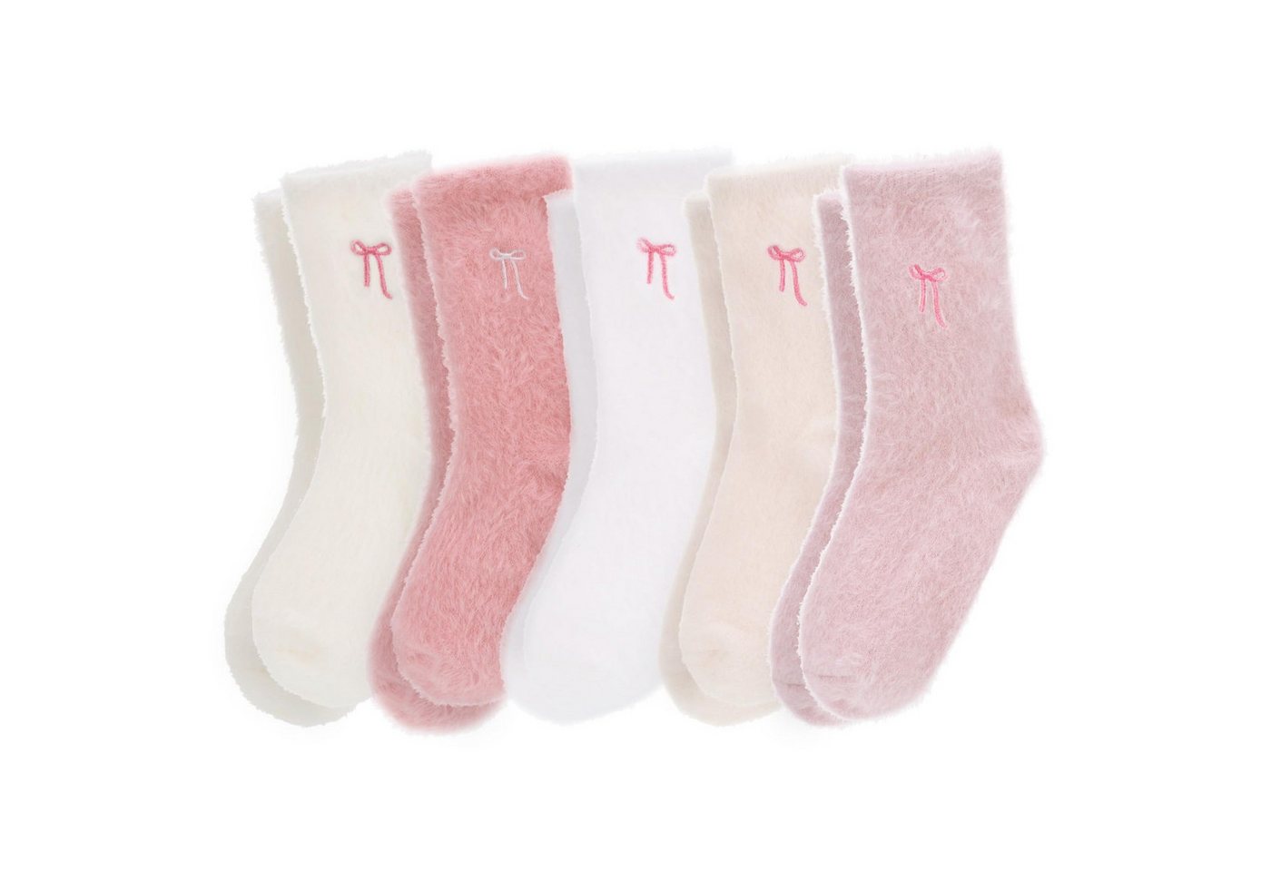 FOUORTUNATE-BEE Thermosocken 5 Paar Damen-Wintersocken mit Anti-Rutsch – Warm & Weich, Größe 35-42 (5-Paar) von FOUORTUNATE-BEE