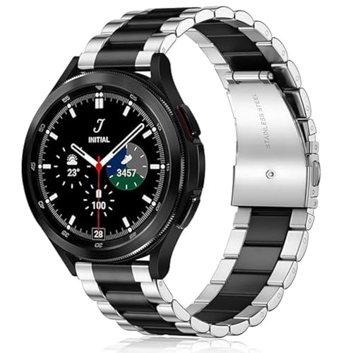 FOUUA Edelstahlarmband für Uhr 18mm 20mm 22mm 24mm Armband Metall Uhrenarmbänder mit Schnellverschluss geeignet für Herren Damen Compatible with Samsung Galaxy Watch/Frontier/Classic Smartwatch FOUUA Edelstahlarmband für Uhr 18mm 20mm 22mm 24mm Armband Metall Uhrenarmbänder mit Schnellverschluss geeignet für Herren Damen Compatible with Samsung Galaxy Watch/Frontier/Classic Smartwatch von FOUUA