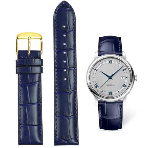 FOUUA Uhrenarmbänder Band Echtes Leder Armband Alligator Geprägte Ersatzarmbänder Armband Gold Silber Roségold 12 13 14 15 16 17 18 19 20 21 22 24 mm von FOUUA