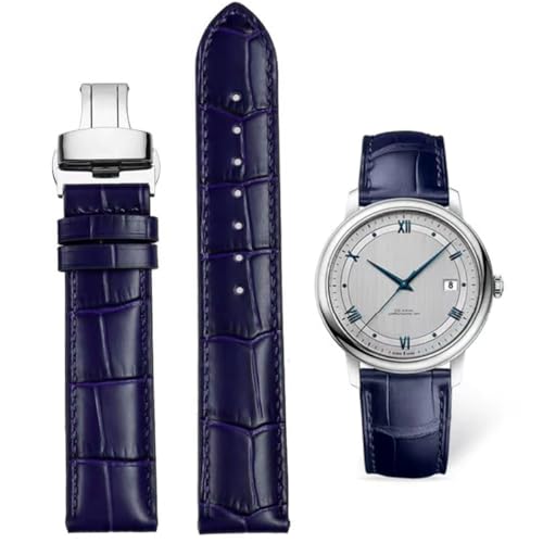 FOUUA Uhrenarmbänder Echtes Leder Uhrenarmbänder Alligator Geprägte Ersatz Faltschließe Armbänder 12 13 14 15 16 17 18 19 20 21 22 24mm von FOUUA
