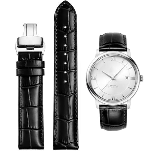 FOUUA Uhrenarmbänder Echtes Leder Uhrenarmbänder Alligator Geprägte Ersatz Faltschließe Armbänder 12 13 14 15 16 17 18 19 20 21 22 24mm von FOUUA