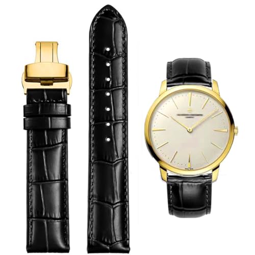 FOUUA Uhrenarmbänder Echtes Leder Uhrenarmbänder Alligator Geprägte Ersatz Faltschließe Armbänder 12 13 14 15 16 17 18 19 20 21 22 24mm von FOUUA