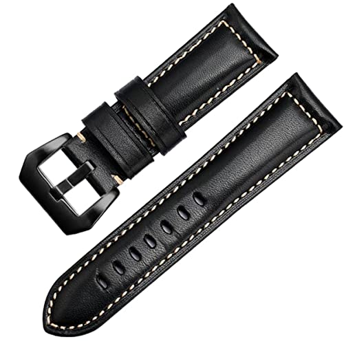 FOUUA Uhrenarmband PANERAI Armband 22mm 24mm 26mm Leder Vintage Military Uhrenarmband Uhrenarmband Relacement Band für PANERAI LUMINOR 44 Men von FOUUA