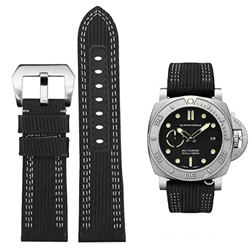 FOUUA Uhrenarmband PANERAI Nylon Leder Armband 24mm 26mm Leder Military Uhrenarmband Uhrenarmband Relacement Band für PANERAI LUMINOR 44 Men PAM00984 441 FOUUA Uhrenarmband PANERAI Nylon Leder Armband 24mm 26mm Leder Military Uhrenarmband Uhrenarmband Relacement Band für PANERAI LUMINOR 44 Men PAM00984 441 von FOUUA