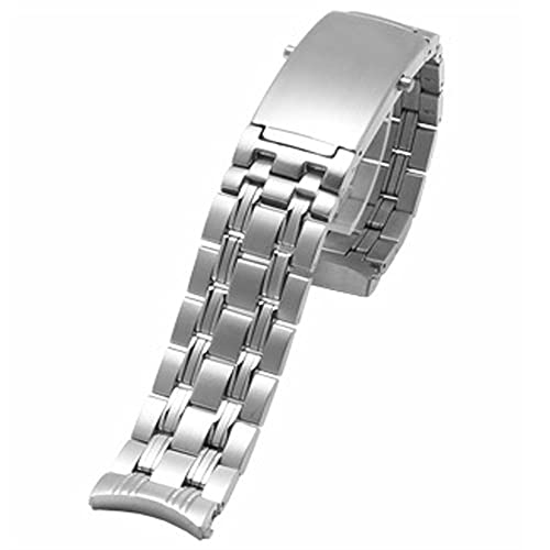FOUUAAO Edelstahl Uhrenarmbänder für Omega Metallarmband Armbänder Uhrenarmbänder 18mm 20mm 22mm Echtleder-Uhrenarmband Armbänder für Omega Seamaster für Omega Original Uhrenarmbänder von FOUUAAO
