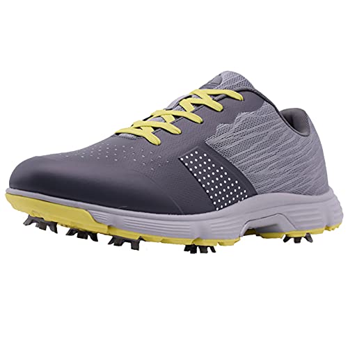 FOV Outdoor Anti-Skid Wasserdicht Atmungsaktive Professionelle Laufschuhe Turnschuhe Herren Golf Schuhe Grau 245 von FOV