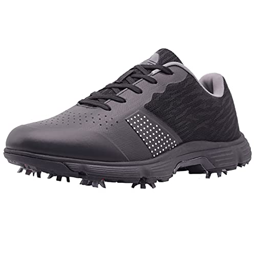 FOV Outdoor Anti-Skid Wasserdicht Atmungsaktive Professionelle Laufschuhe Turnschuhe Herren Golf Schuhe Schwarz 270 von FOV