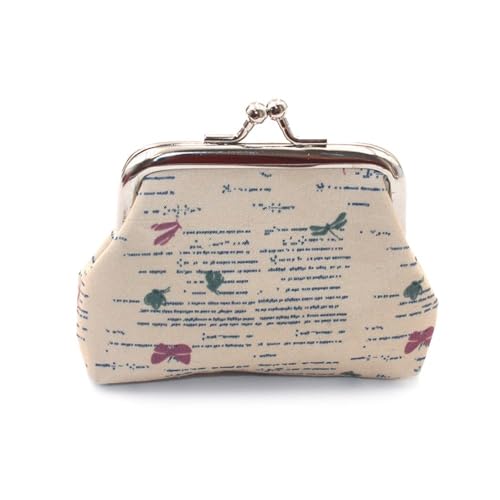 FOVAOK 1 x Damen-Geldbörse, niedliches Eulenmuster, bedruckt, Haspe, kleine Geldbörse, niedliche Münzgeldbörse, 1 Stück - 10 Stück, Einheitsgröße von FOVAOK