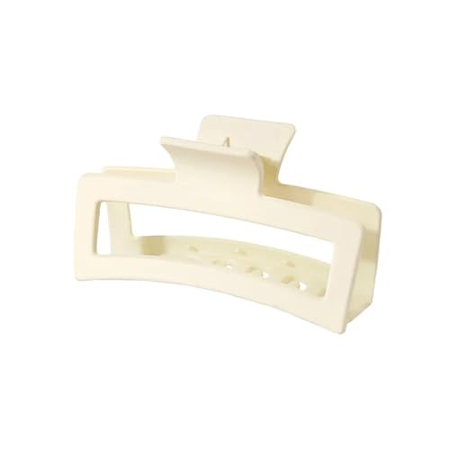 FOVAOK 3 Stück schöne und modische große Plumeria-Blume, 13 cm, quadratisch, matt, Haarspange, Kopfschmuck, Haarschmuck für Damen (milchigweiß) von FOVAOK