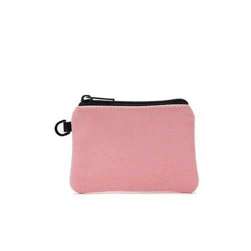 FOVAOK Einfarbige Münzgeldbörse aus Segeltuch, Reißverschluss, Mini-Münztasche, Schlüsseltasche, Geldfach, für Damen und Herren, einfache Münzgeldbörse, kleine Geldbörse, A7, Einheitsgröße von FOVAOK