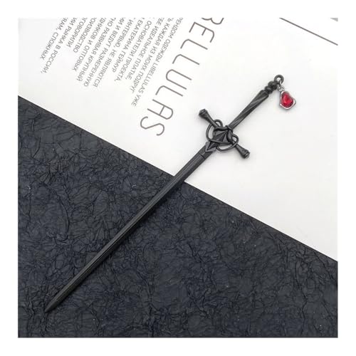 FOVAOK Metall-Schwert-Haarnadel für Damen, modisch, chinesisch, einfache und kreative Pfanne, Haarnadel, Schmuck, Temperament, Kopfbedeckung, Zubehör (WTS00002-19) von FOVAOK