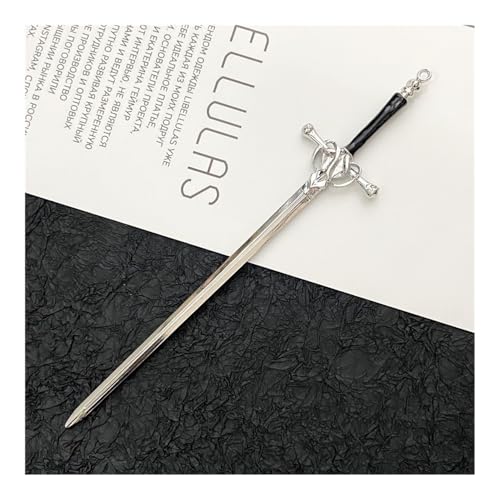 FOVAOK Metall-Schwert-Haarnadel für Damen, modisch, chinesisch, einfache und kreative Pfanne, Haarnadel, Schmuck, Temperament, Kopfbedeckung, Zubehör (WTS00002-5) von FOVAOK