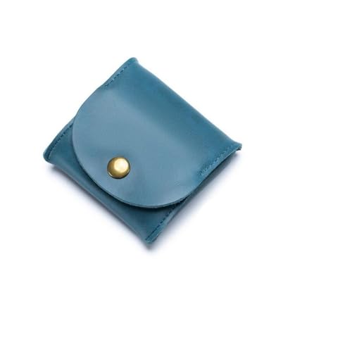 FOVAOK Tragbare Geldbörse aus echtem Leder, Vintage-Design, individuelle Ohrhörer-Halterung, Tasche für Damen und Herren, Mini-Geldbörse, blau, 2PCS FOVAOK Tragbare Geldbörse aus echtem Leder, Vintage-Design, individuelle Ohrhörer-Halterung, Tasche für Damen und Herren, Mini-Geldbörse, blau, 2PCS von FOVAOK