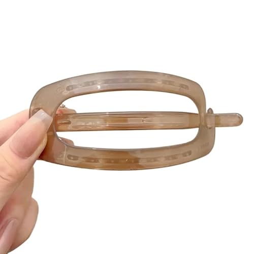 FOVAOK Vintage-Haarspangen für Damen, massiv, hohl, oval, einfach gedreht, Temperament, Haarschmuck, Stirnband, Haarnadel, modisches Haar-Accessoire (4) von FOVAOK