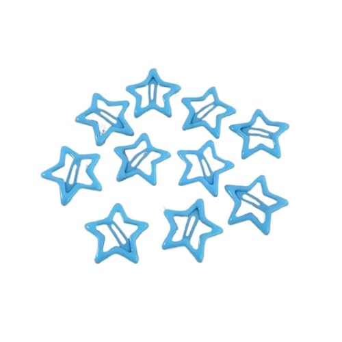 FOVAOK Y2K Haarspangen mit bunten Sternen, niedlicher Stern, Haarnadel, seitliche Haarspangen, Kinder-Kopfbedeckung, Haarschmuck (Dunkelblau) von FOVAOK