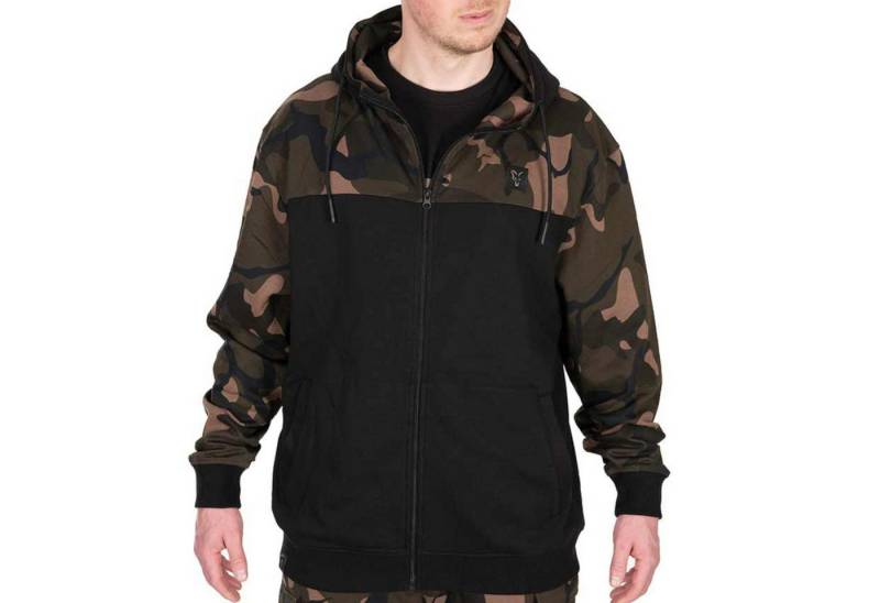 FOX International Kapuzenpullover Fox LW BLack / Camo Split Zip Hoody - Angelpullover von FOX International