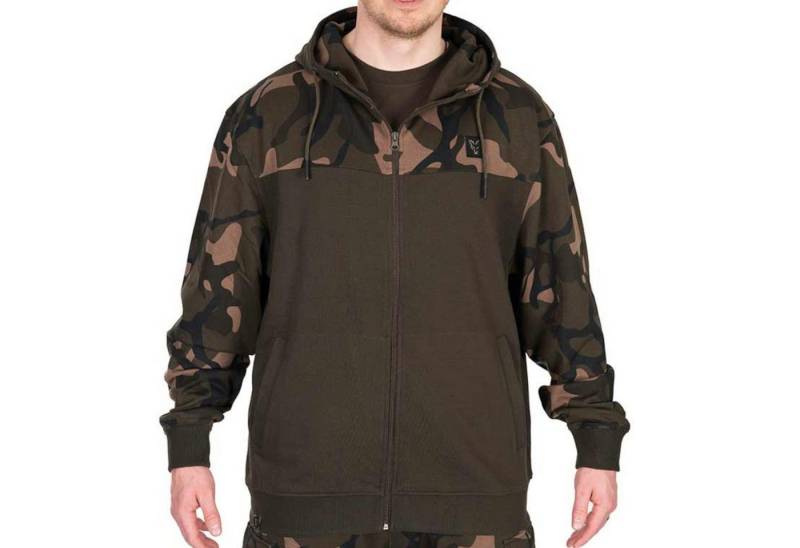 FOX International Kapuzenpullover Fox LW Khaki / Camo Split Zip Hoody - Angelpullover von FOX International