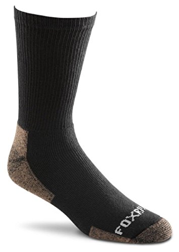 FOX RIVER Unisex Arbeits, Mittelschwer, 3 Paar Socken, Schwarz, L (3er Pack) von FOX RIVER