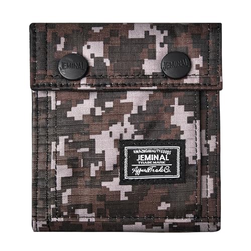 FOXISZMC Herren-Geldbörse mit Camouflage-Druck, Kindergeldbörse für Teenager, Jungen, Braun, Militärische Tarngeldbörse von FOXISZMC