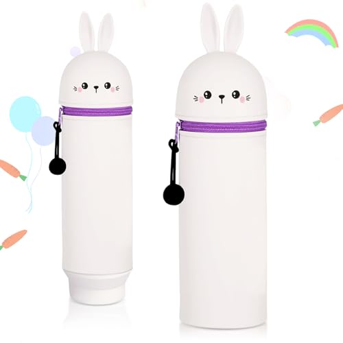 FOYIOLRU Kawaii Schulmäppchen, 2-in-1 Mäppchen aus Weichem Silikon, Tischstifthalter, Stand Up Federmäppchen, Tier Stifthalter mit Reißverschluss FOYIOLRU Kawaii Schulmäppchen, 2-in-1 Mäppchen aus Weichem Silikon, Tischstifthalter, Stand Up Federmäppchen, Tier Stifthalter mit Reißverschluss von FOYIOLRU