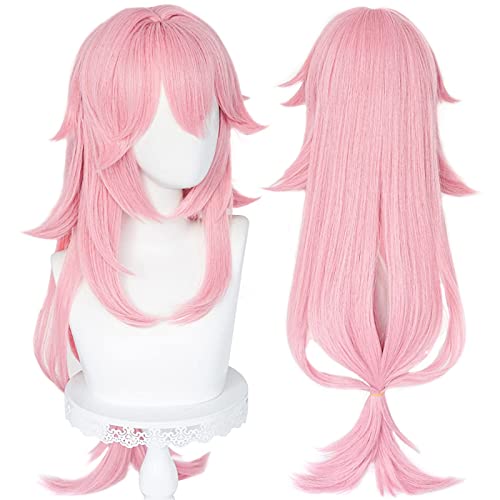 FOYLO Genshin Impact Yae Miko Xiao Hu Tao Wig Perücke Cosplay Project Celestia Long Straight Heat Resistant Synthetic Hair Cosplay Perücke Halloween Perücke-Yae Miko FOYLO Genshin Impact Yae Miko Xiao Hu Tao Wig Perücke Cosplay Project Celestia Long Straight Heat Resistant Synthetic Hair Cosplay Perücke Halloween Perücke-Yae Miko von FOYLO
