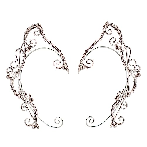 FOYTOKI 1 Paar Elf Ohrmanschetten Damen Handgefertigte Ohrclips für Alltag und Besondere Anlässe Passend zu Verschiedenen Outfits für Cosplay Partys und von FOYTOKI