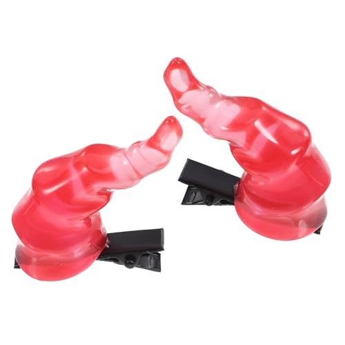FOYTOKI Hörner Haarclips Für Halloween Teufelshörner Haarspangen Party-frisuren-accessoires Dekorative Haarspangen Für Cosplay Und Feste von FOYTOKI
