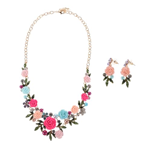 FOYTOKI 1 Satz Blumen Hochzeits Schmuckset für Frauen Halskette und Ohrringe Accessoire für Hochzeiten Partys und Besondere Anlässe Leicht und für Brautjungfern und Festliche FOYTOKI 1 Satz Blumen Hochzeits Schmuckset für Frauen Halskette und Ohrringe Accessoire für Hochzeiten Partys und Besondere Anlässe Leicht und für Brautjungfern und Festliche von FOYTOKI