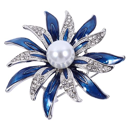 FOYTOKI 1 Stück Glitzernde Blumenbrosche Emaille für Damen Anstecknadel für Hochzeiten Partys und Täglichen Gebrauch Perfektes für Freundinnen und Familie von FOYTOKI
