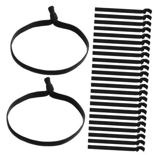 FOYTOKI 100stücke Flache Haargummis Aus Nylongewebe Elastische Haarbänder Beschädigung Für Männer Und Frauen Geeignet Für Dickes Und Lockiges Haar Sicherer von FOYTOKI