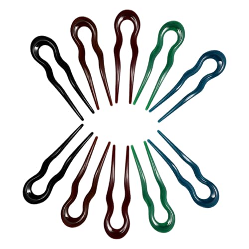 FOYTOKI Haarstab Für Damen 10 Stück Haarform Haargabeln Französische Haarknotenstäbe Haarschmuck Für Dutt von FOYTOKI