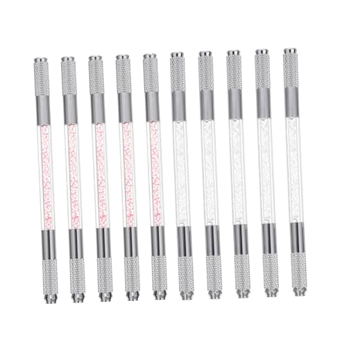 FOYTOKI 10stücke Wasserfester Microblading Augenbrauenstift Weiße Pinke Mit Dualer Spitze Für Natürliche Brauen Für Persönlichen Und Professionellen Einsatz von FOYTOKI