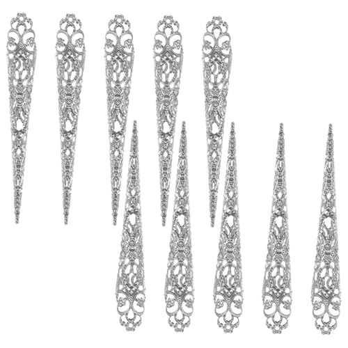 FOYTOKI 10stücke Kostüm Fingerkrallen Aus Eisenmaterial Für Ringfinger Party Und Festtagsdekoration Mit Atmungsaktivem Design Für Bequemen Tragekomfort von FOYTOKI